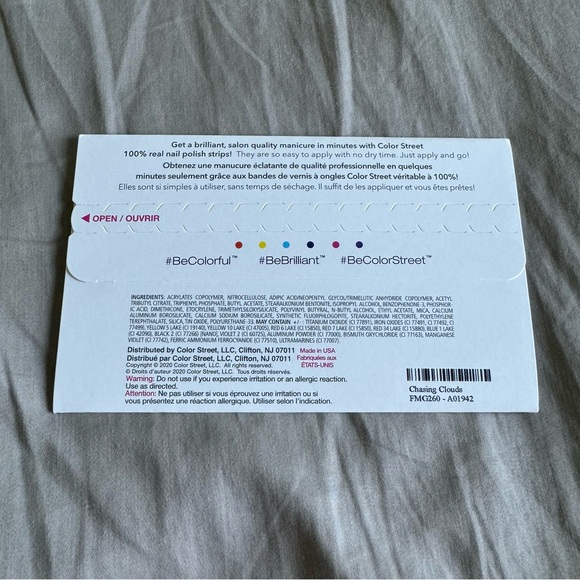 *Retired* Color Street: Chasing Clouds | Milky White Sparkle Glitter Party - Picture 3 of 16